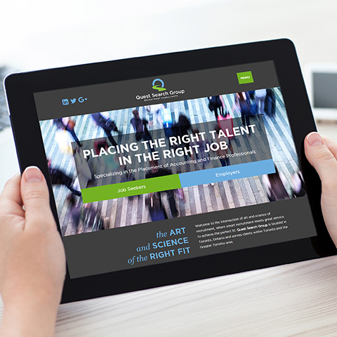 Quest Search Group website